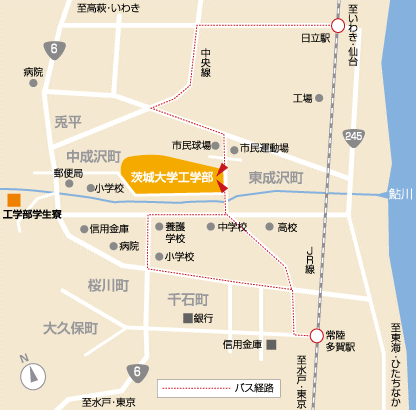 路線バスのルート図